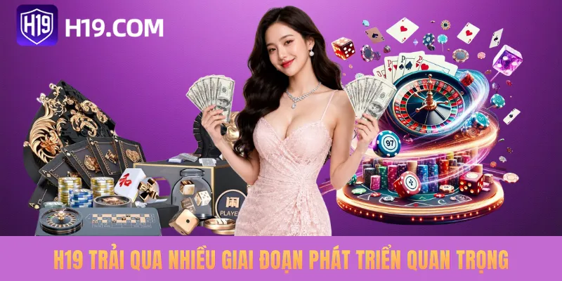 H19 trải qua nhiều giai đoạn phát triển quan trọng